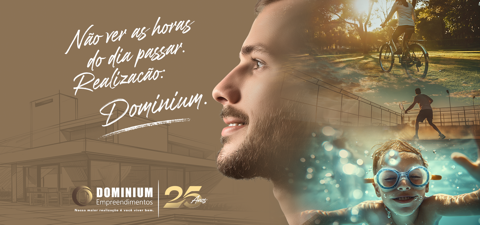 Estar cercado pela natureza e por quem você ama. Realização. Dominuium.